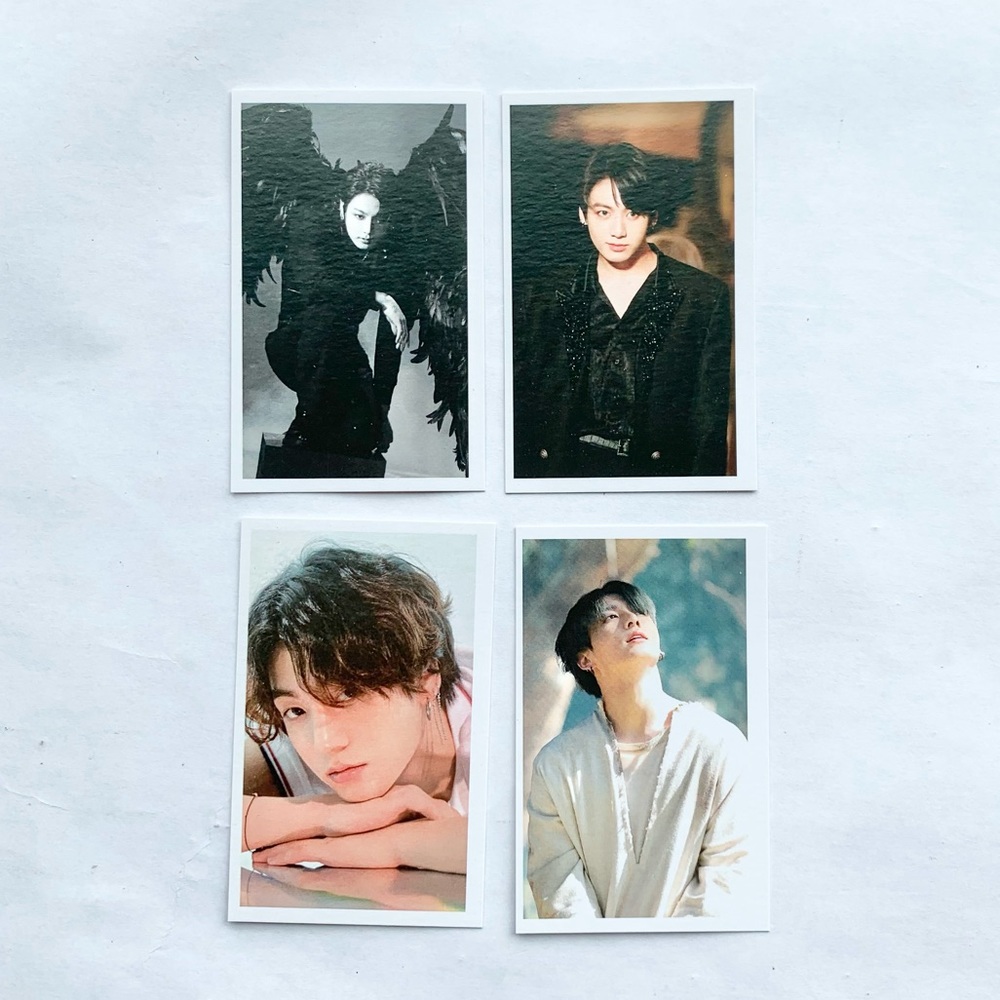 Jungkook BTS Bangtan Boys Photocards Lot of 4
